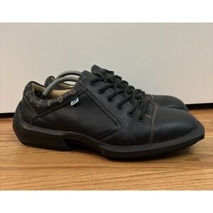 Men's John Fluevog Future Angel WILL Gibson Shoe Black‎ Leather Casual Size 10